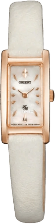 Orient,Other 14x27.50mm,14x27.50mm,Stainless Steel,White,Quartz,Hardlex,Glass,Rectangular,RBDW005W