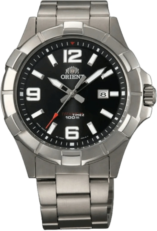 Orient,Sports 43.20mm,43.20mm,Stainless Steel,Black,Quartz,Day,Hardlex,Glass,UNE6001B
