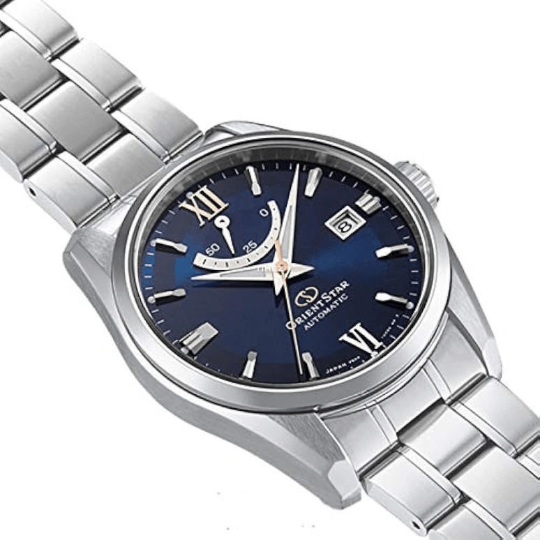 Orient,STAR 39.30mm,39.30mm,Stainless Steel,Blue,Automatic,Day,Power Reserve Indicator,RE,RE-AU0005L