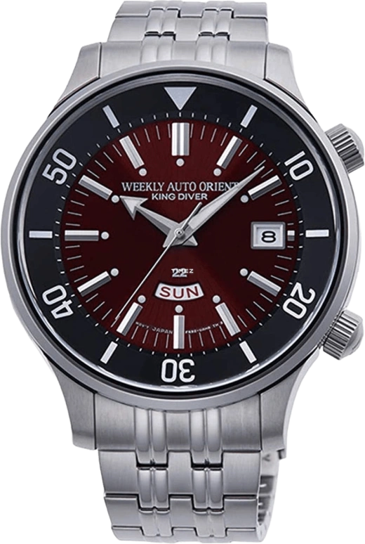 Orient,Other 43.80mm,43.80mm,Stainless Steel,Red,Automatic,Date,Day,RA,RA-AA0D02R1HB