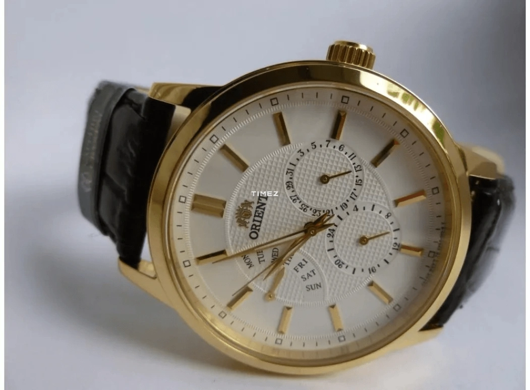 Orient,Other 41mm,41mm,Stainless Steel,White,Quartz,Date,Day,UU0A003W