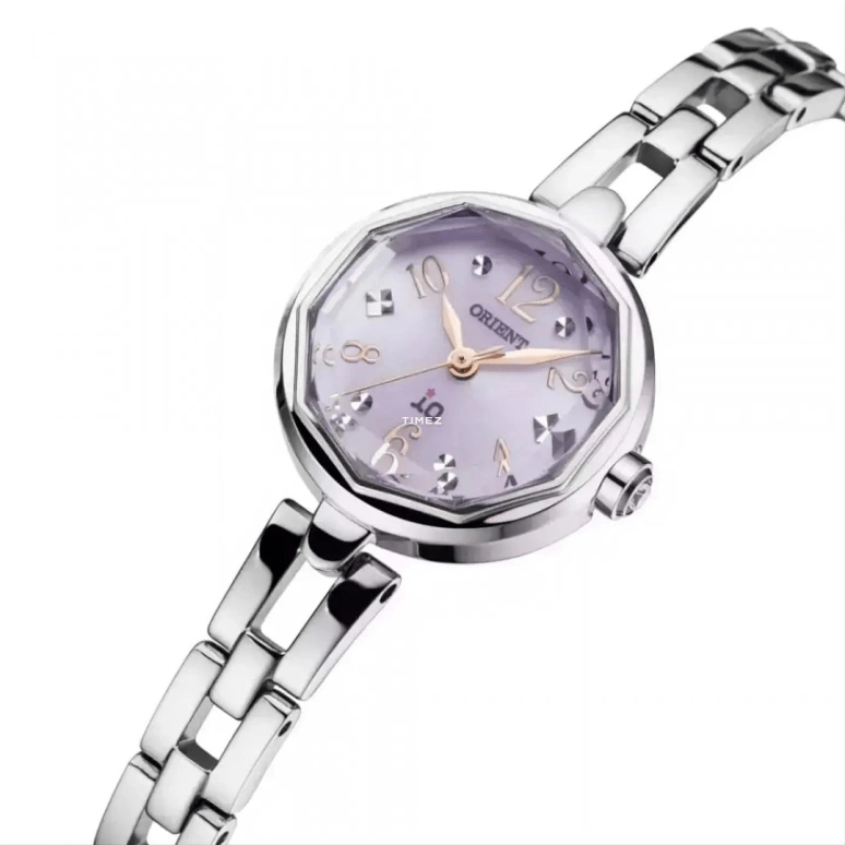 Orient,Other 21.50mm,21.50mm,Stainless Steel,Pink,Quartz,Hardlex,Glass,Round,SWD08001Z0