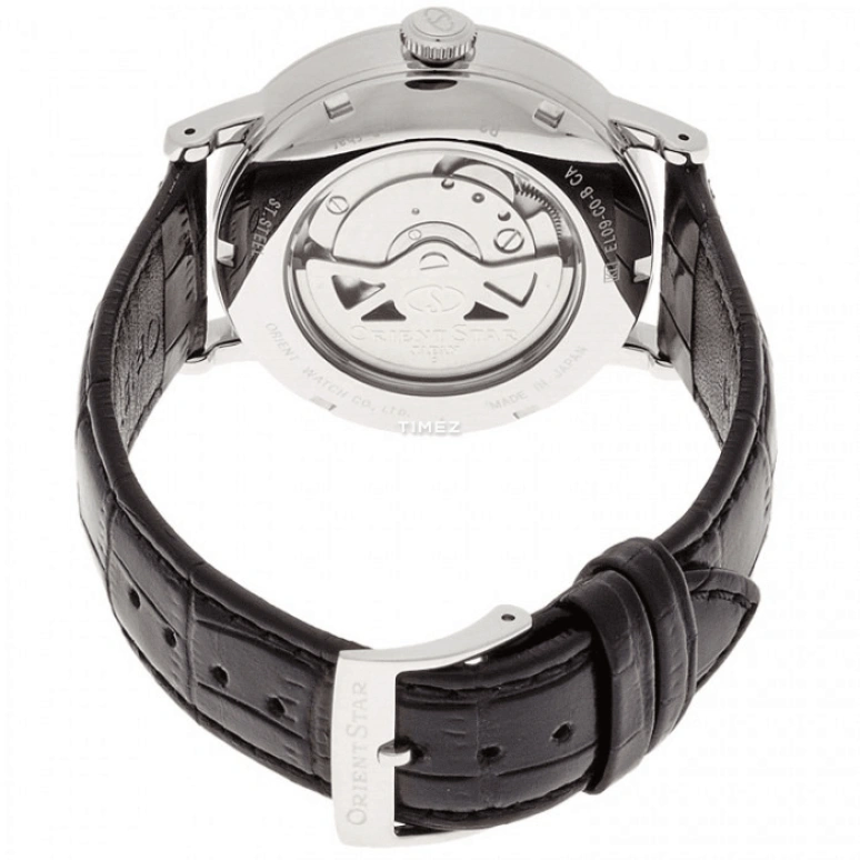 Orient,STAR 38.70mm,38.70mm,Stainless Steel,White,Handwound,Day,Power Reserve Indicator,SEL09004W