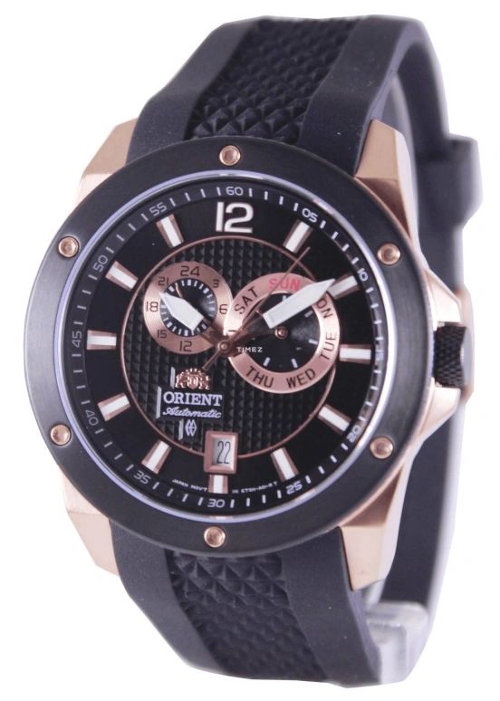 Orient,Sports 42mm,42mm,Stainless Steel,Black,Automatic,Date,Day,SET0H003B0