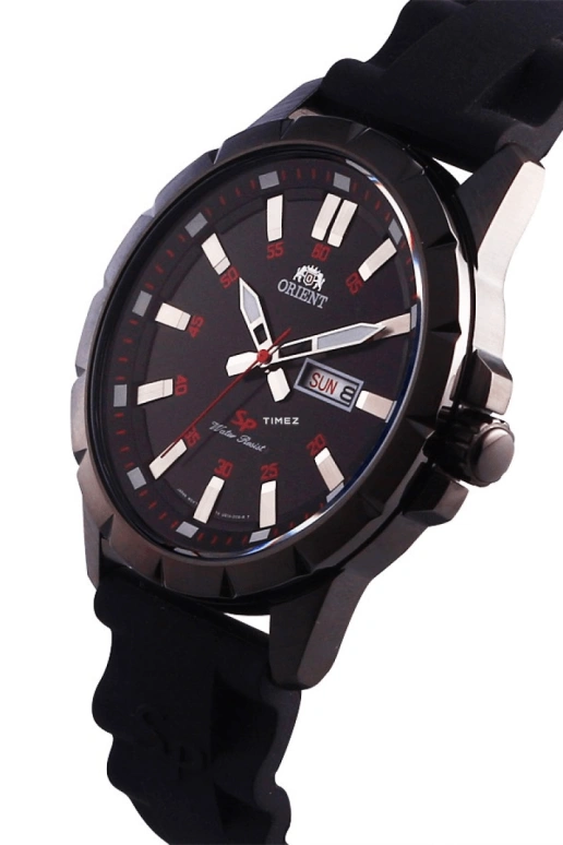 Orient,Sports 43mm,43mm,Stainless Steel,Black,Quartz,Date,Day,FUG1X00BB