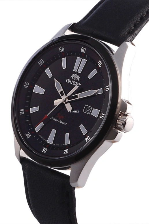 Orient,Sports 42mm,42mm,Stainless Steel,Black,Quartz,Day,Sapphire,Crystal Glass,FUNE1002B