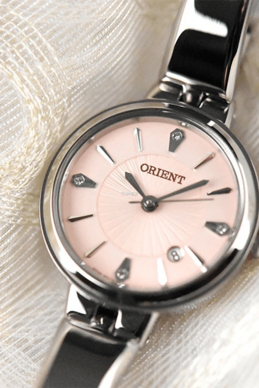 Orient,Other 26mm,26mm,Stainless Steel,Pink Red,Quartz,Day,Glass,FSZ40005Z