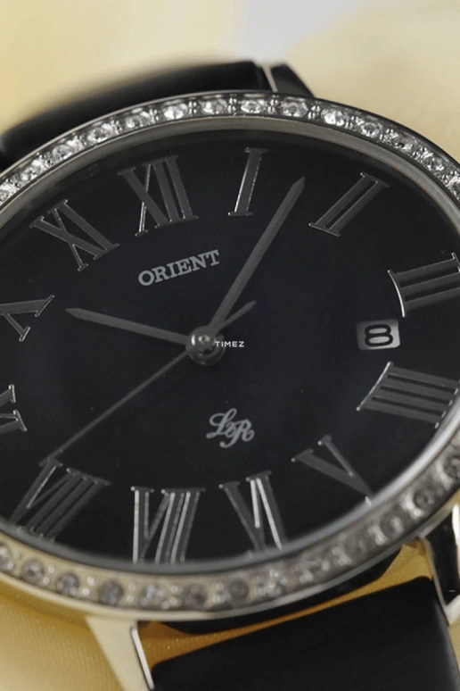 Orient,Other 36x30mm,36x30mm,Stainless Steel,Black,Quartz,Day,Hardlex,Glass,FUNEK006B
