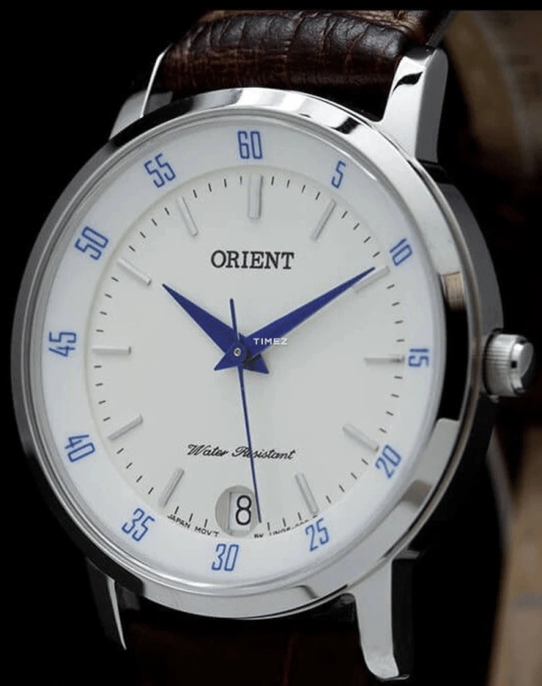 Orient,Classic 31mm,31mm,Stainless Steel,Silver White,Quartz,Day,Sapphire,Crystal Glass,FUNG6005W