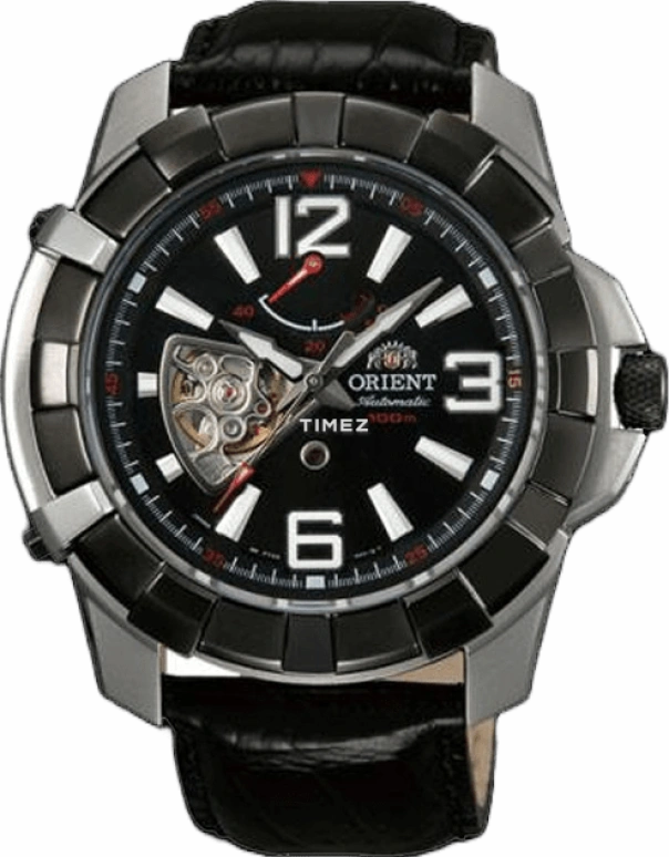 Orient,Sports 47.50mm,47.50mm,Stainless Steel,Black,Automatic,Power Reserve Indicator,Sapphire,Crystal Glass,SFT03004B0