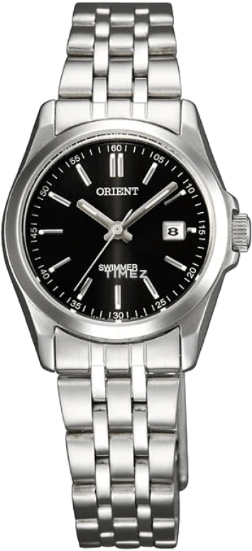 Orient,Contemporary 28mm,28mm,Stainless Steel,Black,Quartz,Day,Glass,SSZ3W003B