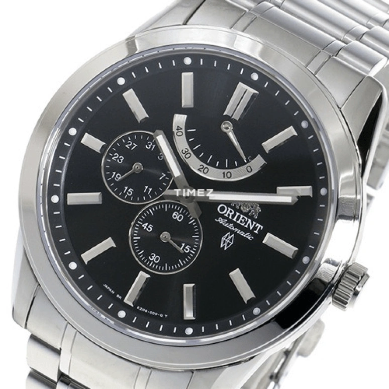 Orient,Other 42mm,42mm,Stainless Steel,Black,Automatic,Day,Power Reserve Indicator,SEZ08001B0