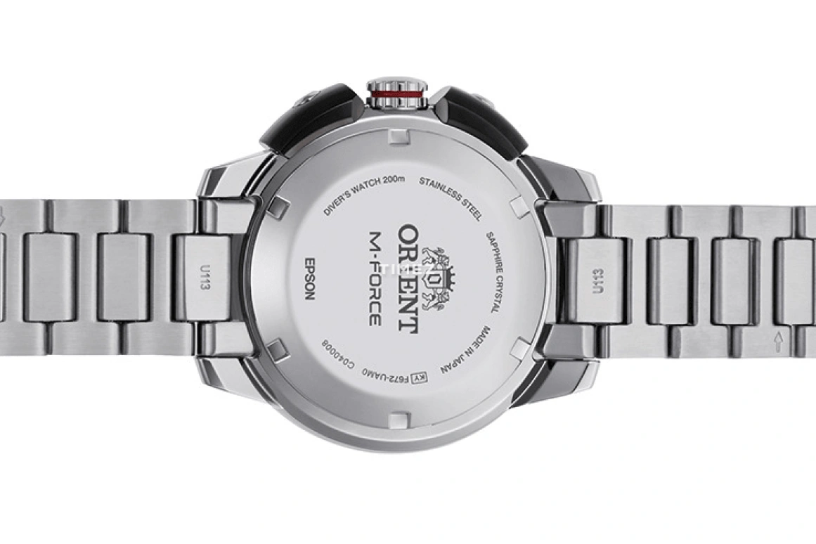 Orient,Sports 45mm,45mm,Stainless Steel,Red,Handwound,Automatic,Day,Sapphire,Crystal Glass,RA,RA-AC0L02R