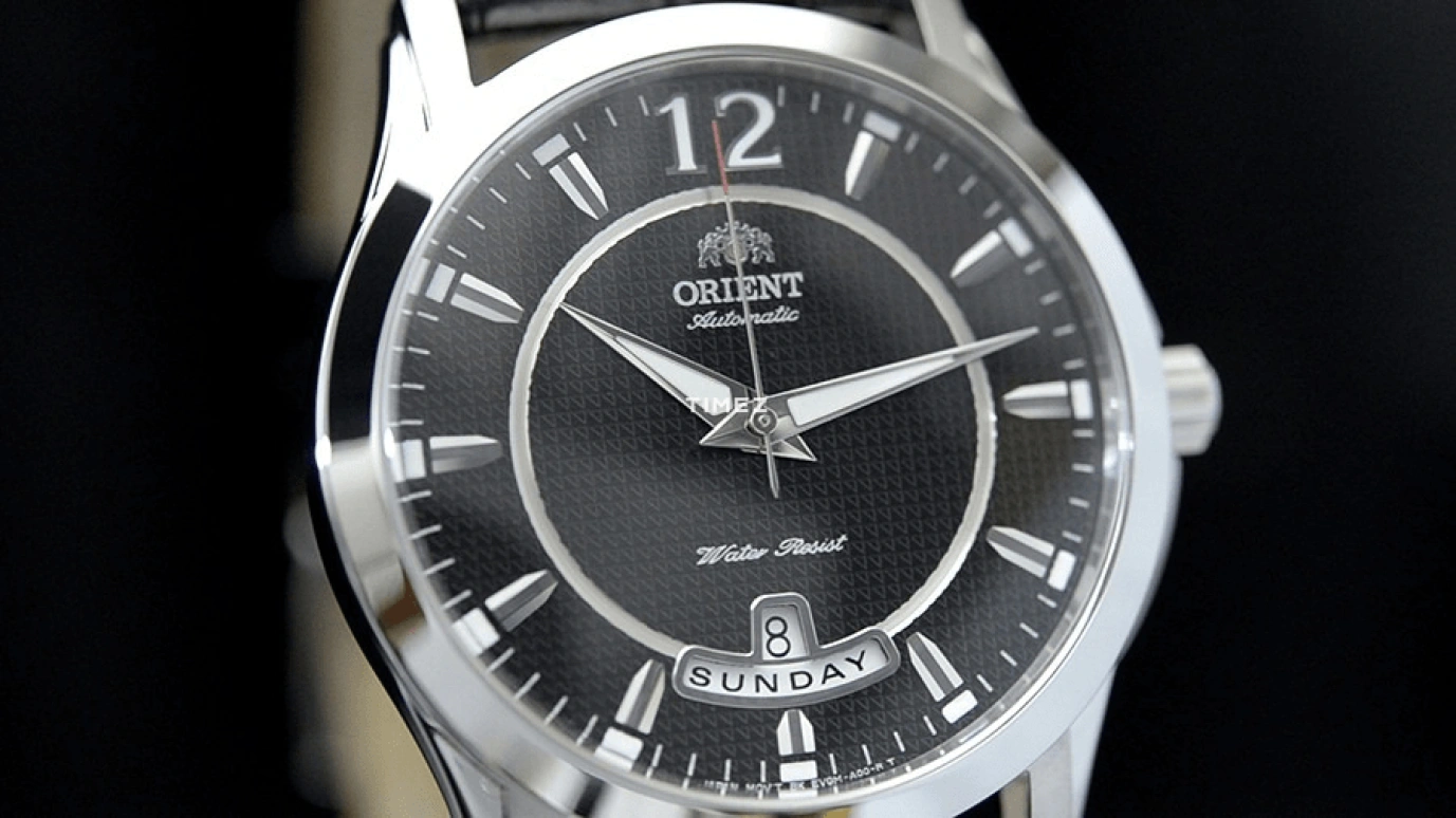 Orient,Other 41.60mm,41.60mm,Stainless Steel,Black,Automatic,Date,Day,CEV0M002B