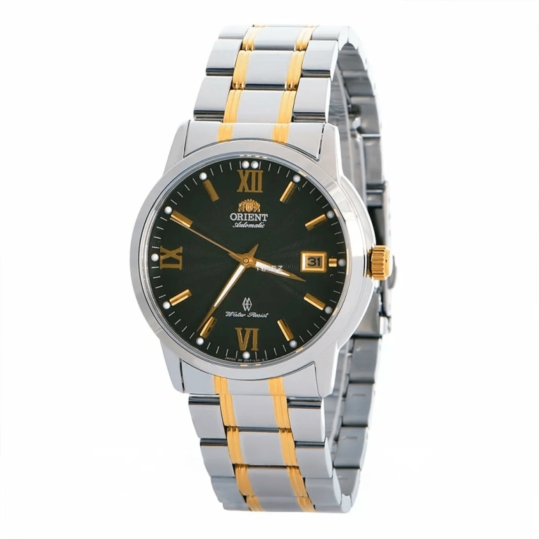 Orient,Other 40mm,40mm,Stainless Steel,Stainless Steel,Black,Automatic,Day,Sapphire,Crystal Glass,SER1T001B0
