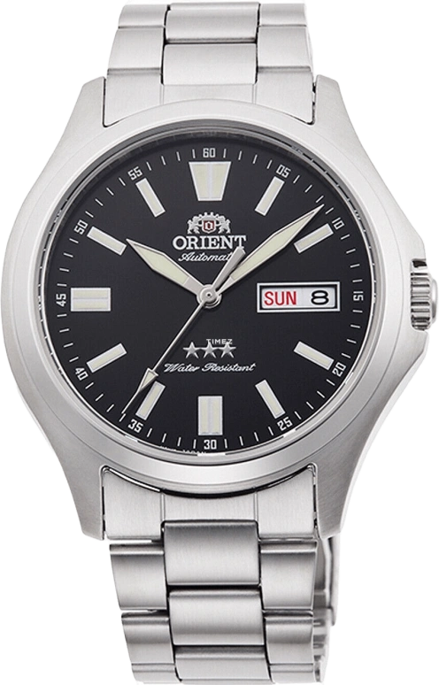 Orient,Other 40mm,40mm,Stainless Steel,Black,Handwound,Date,Day,RA,RA-AB0F07B19B