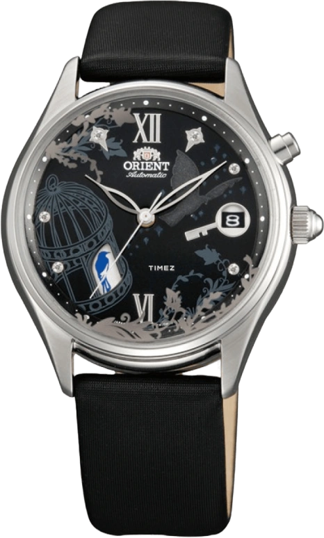 Orient,Other 36mm,36mm,Stainless Steel,Black,Automatic,Day,Glass,FDM00002B