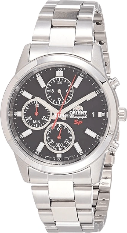 Orient,Other 42mm,42mm,Stainless Steel,Black,Quartz,Chronograph,Day,SKU00002B0
