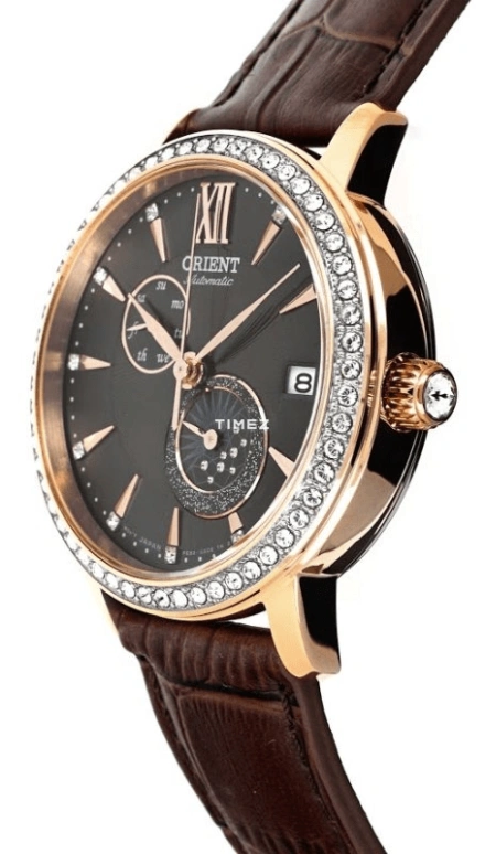 Orient,Other 36.50mm,36.50mm,Stainless Steel,Coffee,Automatic,Handwound,Moonphase,Date,Day,RA,RA-AK0005Y