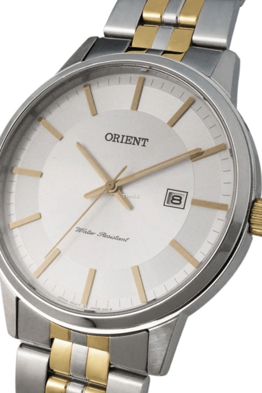 Orient,Contemporary 40mm,40mm,Stainless Steel,White,Quartz,Day,Sapphire,Crystal Glass,UNG8002W