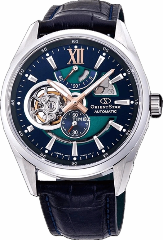 Orient,STAR 41mm,41mm,Stainless Steel,Green,Handwound,Power Reserve Indicator,Sapphire,RE,RE-DK0002L