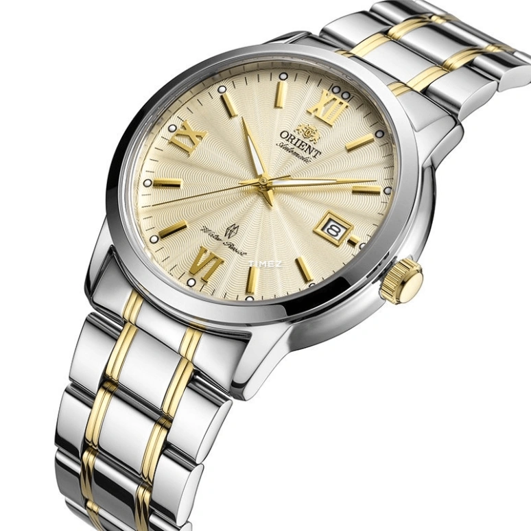 Orient,Other 40mm,40mm,Stainless Steel,Stainless Steel,Silver White,Automatic,Day,Sapphire,Crystal Glass,SER1T001C0