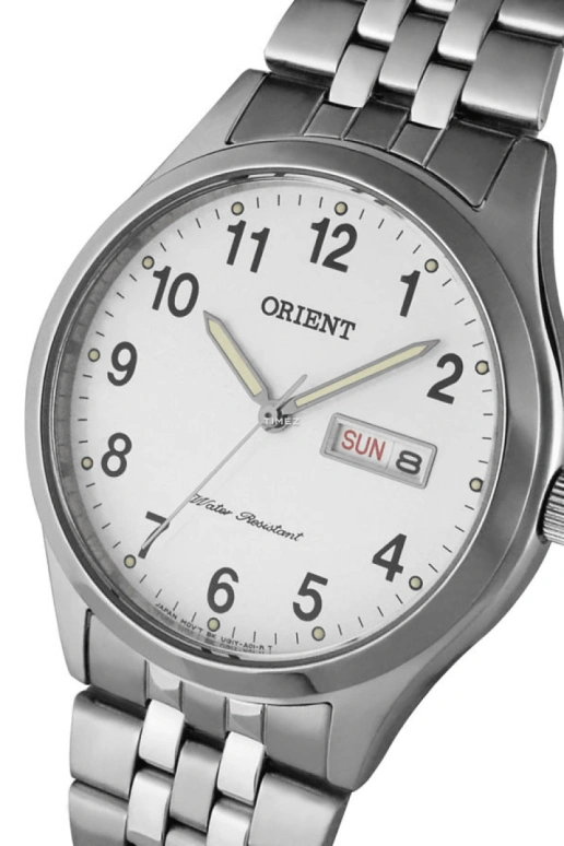 Orient,Other 37mm,37mm,Stainless Steel,White,Quartz,Date,Day,FUG1Y007W