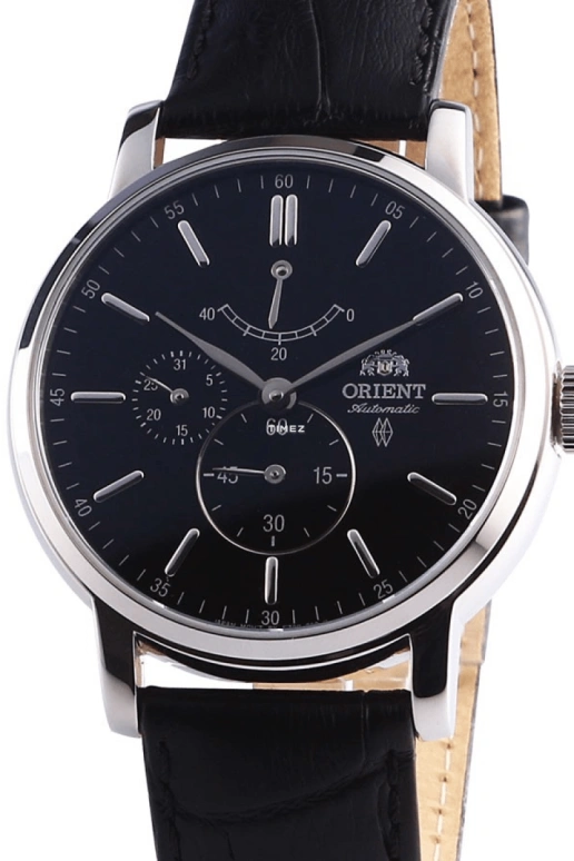 Orient,Classic 41mm,41mm,Stainless Steel,Black,Automatic,Day,Power Reserve Indicator,FEZ09003B