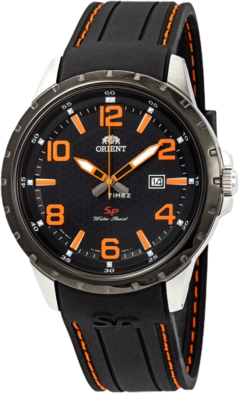 Orient,Sports 43.90mm,43.90mm,Stainless Steel,Black,Quartz,Day,Glass,FUNG3004B