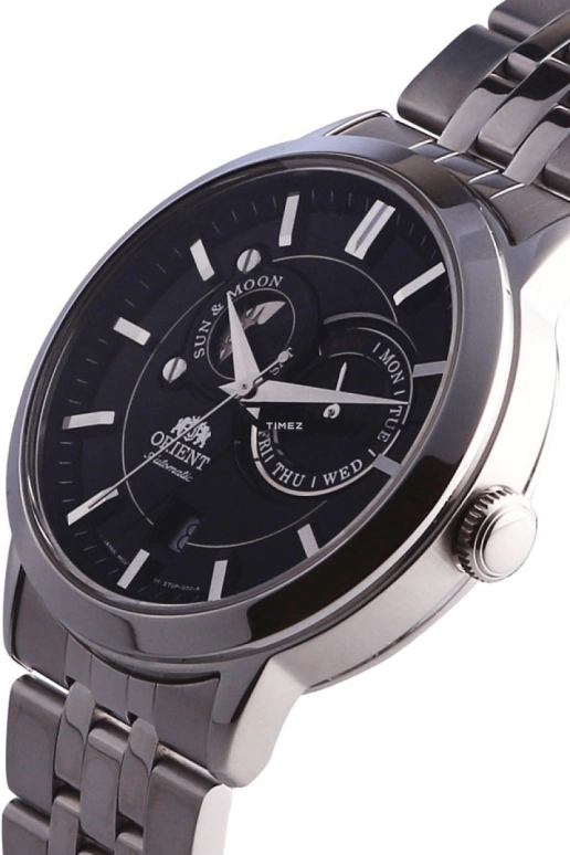 Orient,Other 41.50mm,41.50mm,Stainless Steel,Black,Automatic,Date,Day,FET0P002B