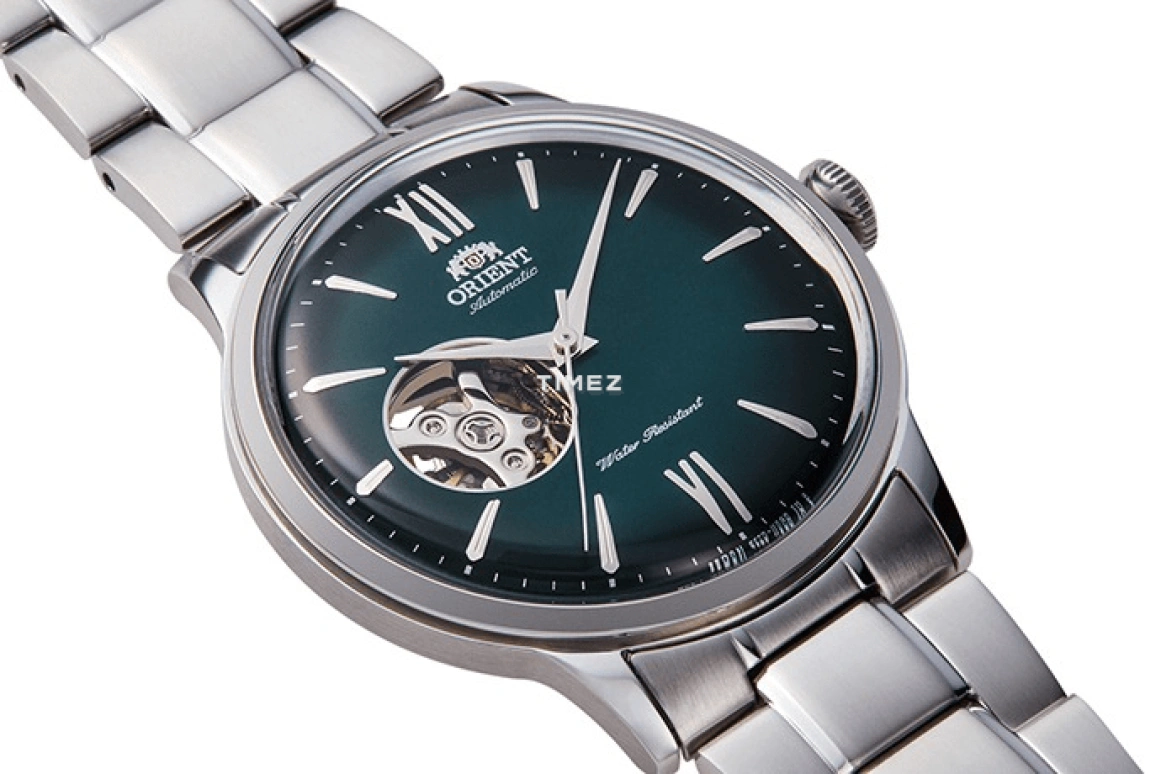 Orient,Classic 40.50mm,40.50mm,Stainless Steel,Green,Automatic,Glass,Round,RA,RA-AG0026E