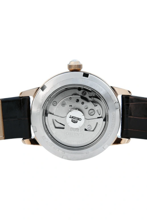 Orient,Other 35.50mm,35.50mm,Stainless Steel,Coffee,Automatic,Handwound,Day,Sapphire,Crystal Glass,FAC06001T