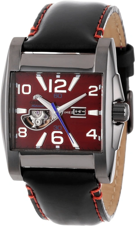 Orient,Sports 39.50mm,39.50mm,Stainless Steel,Red,Automatic,Day,Cushion,CDBAA004H
