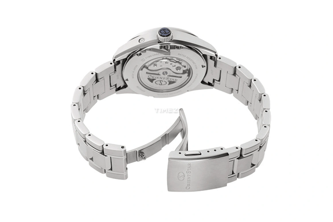 Orient,STAR 41mm,41mm,Stainless Steel,White,Handwound,Automatic,Moonphase,Day,Power Reserve Indicator,Flyback,Sapphire,Round,RE,RE-AY0002S