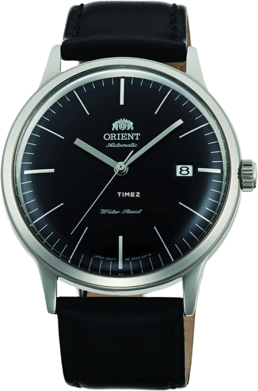 Orient,Classic 40.50mm,40.50mm,Stainless Steel,Black,Handwound,Day,Sapphire,Crystal Glass,AC0000DB