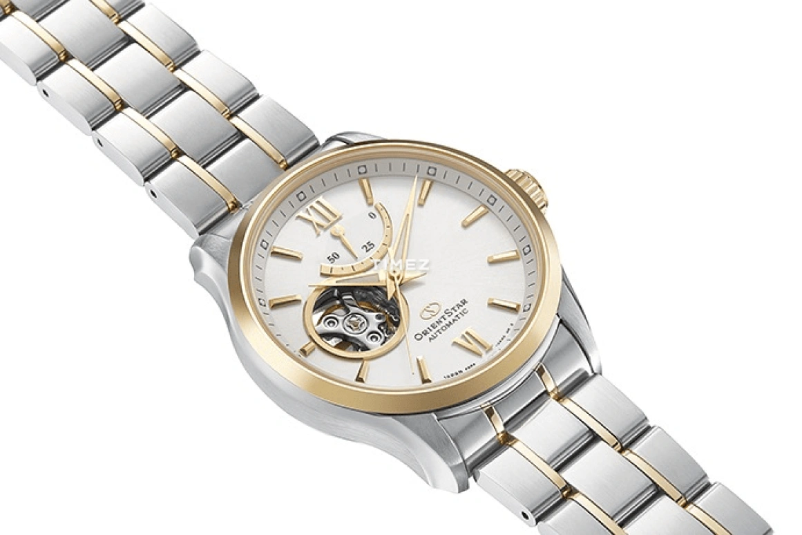 Orient,STAR 39.30mm,39.30mm,Stainless Steel,White,Handwound,Power Reserve Indicator,Sapphire,RE,RE-AT0004S
