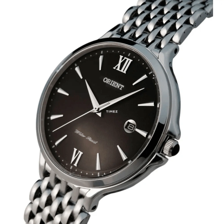 Orient,Classic 40.50mm,40.50mm,Stainless Steel,Black,Quartz,Day,Sapphire,Crystal Glass,FUNF7006B