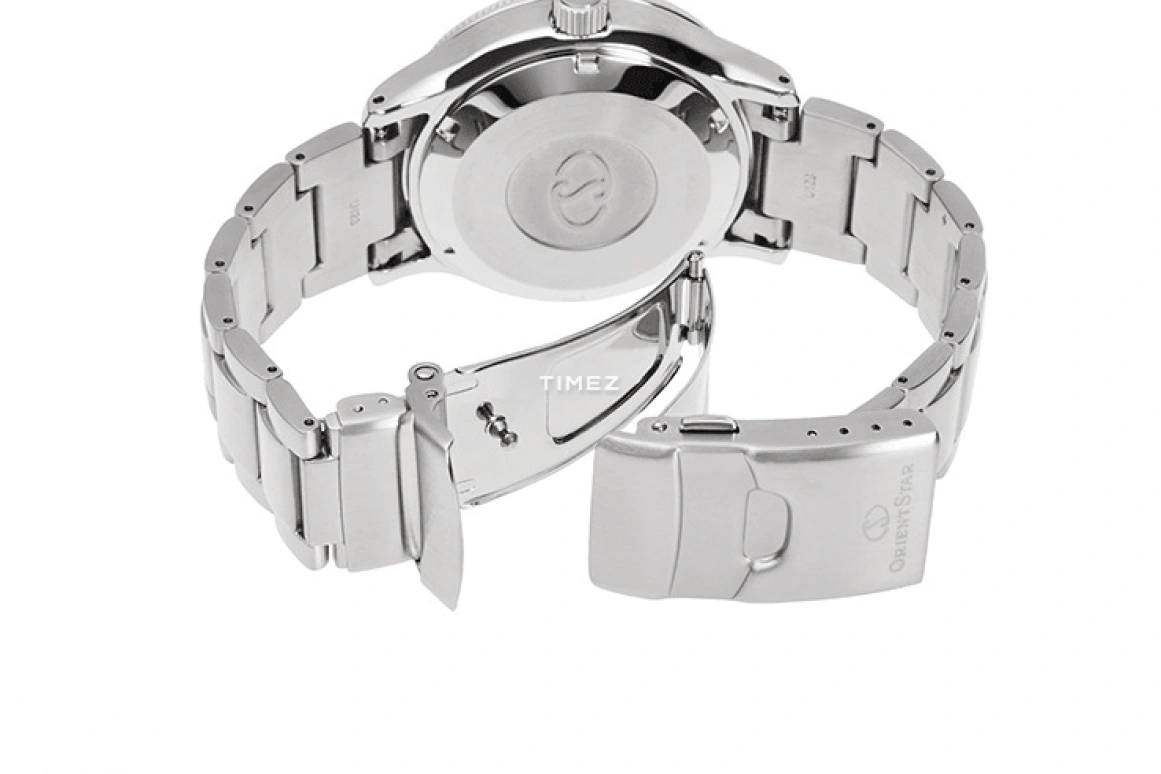 Orient,STAR 43.60mm,43.60mm,Stainless Steel,Blue,Handwound,Day,Power Reserve Indicator,RE,RE-AU0306L