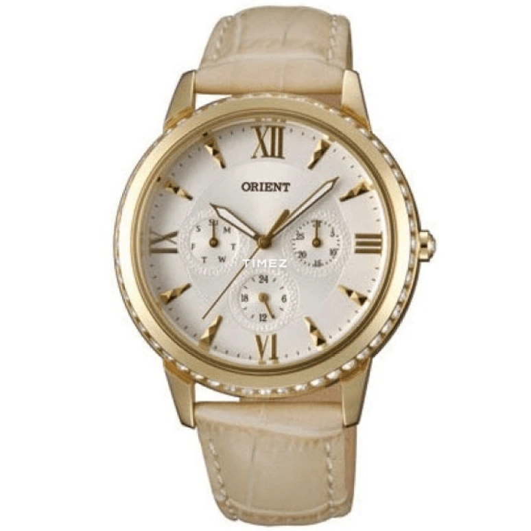 Orient,Classic 39mm,39mm,Stainless Steel,Ceramic,White,Quartz,Date,Day,SW03003W
