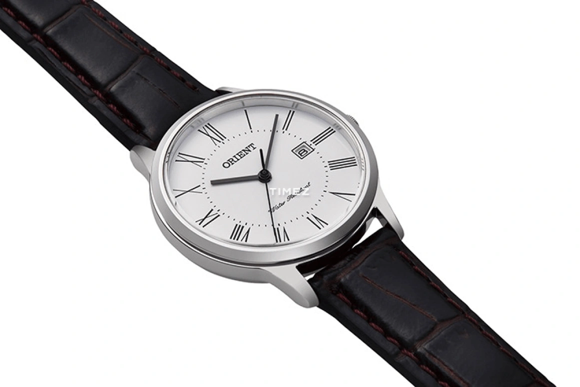 Orient,Other 30mm,30mm,Stainless Steel,White,Automatic,Handwound,Day,Glass,RF,RF-QA0008S