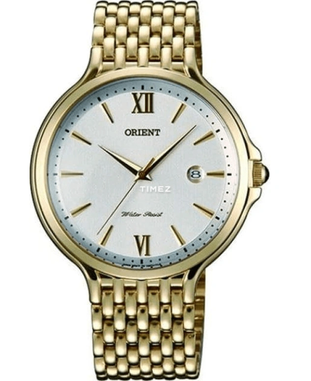 Orient,Classic 40.50mm,40.50mm,Stainless Steel,Silver White,Quartz,Day,Sapphire,Crystal Glass,FUNF7003W