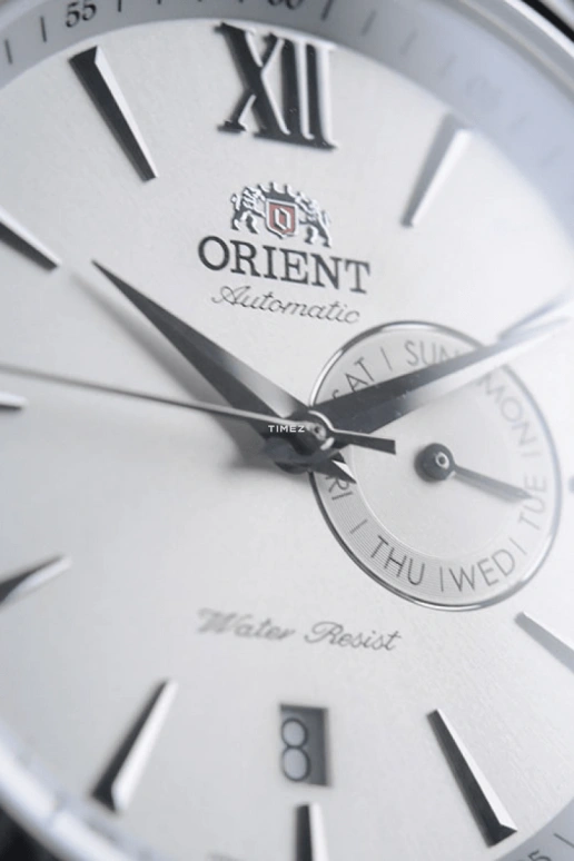 Orient,Other 42mm,42mm,Stainless Steel,White,Automatic,Date,Day,FES00006W