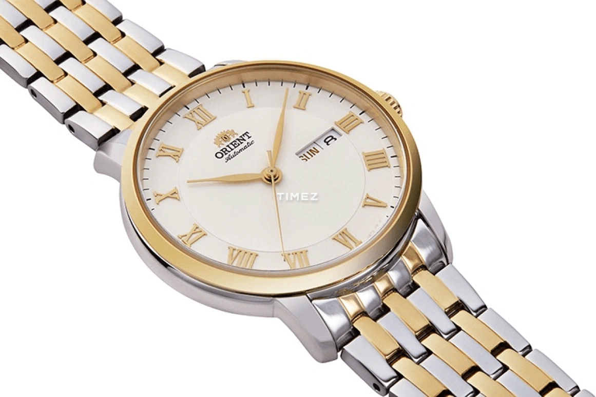 Orient,Contemporary 39.50mm,39.50mm,Stainless Steel,White,Handwound,Date,Day,RA,RA-AA0A01S