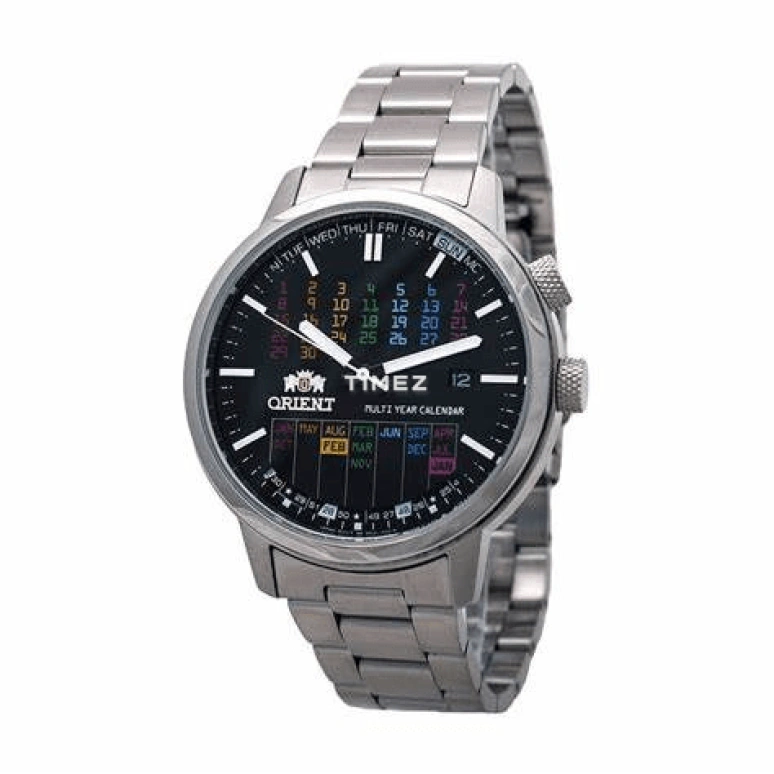 Orient,Sports 42.20mm,42.20mm,Stainless Steel,Black,Automatic,Perpetual Calendar,Date,Day,FER2L003B
