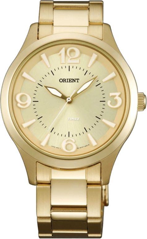 Orient,Other 38.50mm,38.50mm,Stainless Steel,Gold,Quartz,Glass,Tonneau,FQC0T002C