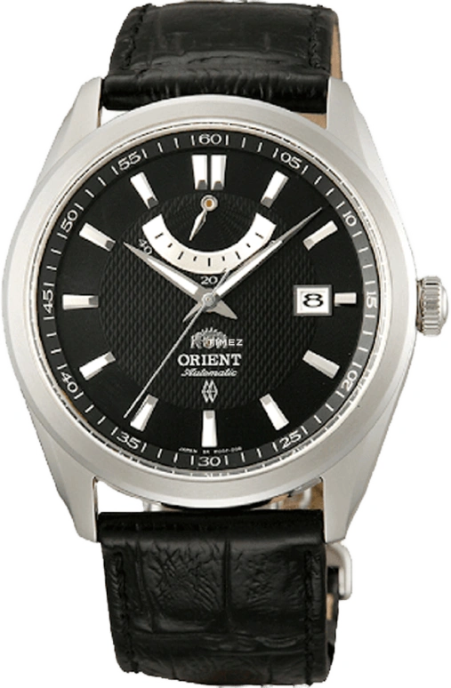 Orient,Other 40mm,40mm,Stainless Steel,Black,Automatic,Day,Power Reserve Indicator,SFD0F002B0