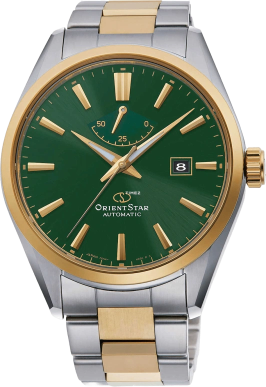 Orient,STAR 42mm,42mm,Stainless Steel,Green,Handwound,Day,Power Reserve Indicator,RE,RE-AU0405E00B