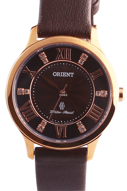 Orient,Other 30.50mm,30.50mm,Stainless Steel,Brown,Quartz,Sapphire,Crystal Glass,Round,FUB9B001T