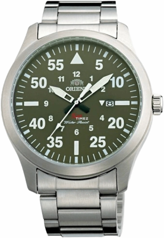 Orient,Sports 42mm,42mm,Stainless Steel,Green,Quartz,Day,Dule Time,FUNG2001F