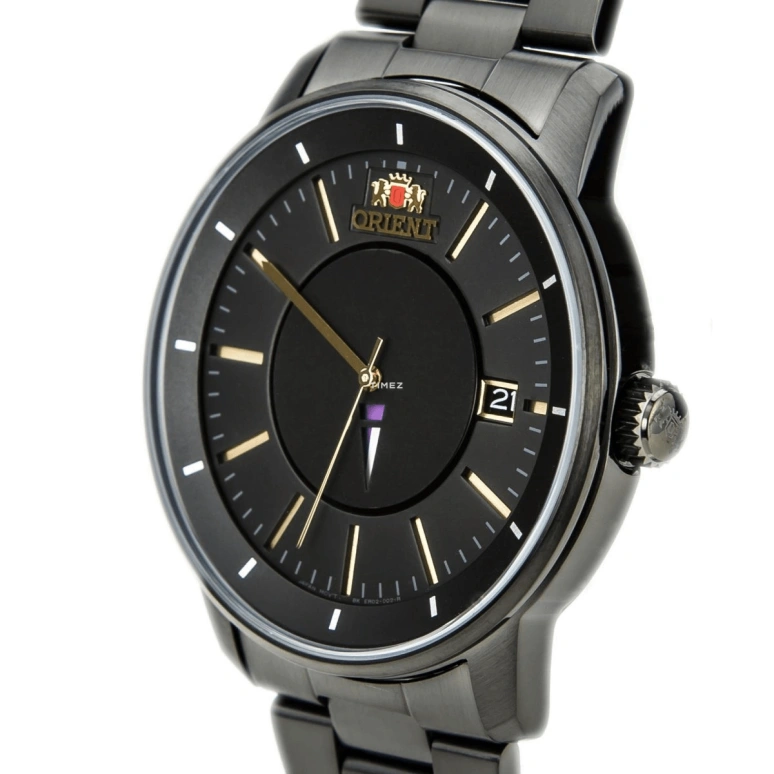 Orient,Other 41.40mm,41.40mm,Stainless Steel,Black,Automatic,Day,Hardlex,Glass,ER02004B